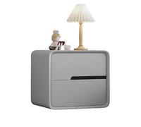 Table de Chevet, Table d'appoint à côté du canapé, Style Moderne et minimaliste, Avec Deux tiroirs, idéale pour le Salon, la Chambre à Coucher ou le Bureau.(D,40CM(15.75IN))