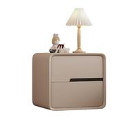 Table de Chevet, Table d'appoint à côté du canapé, Style Moderne et minimaliste, Avec Deux tiroirs, idéale pour le Salon, la Chambre à Coucher ou le Bureau.(E,50CM(19.69IN))