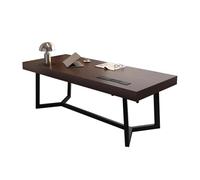 Table d'étude Bureau d'écriture Escritorio de Madera Maciza con Espacio Almacenamiento, Mesa Moderna for Oficina en casa o Estudio estación Carga Escritorio para PC Gamer(M)