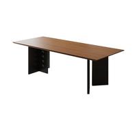 Table d'étude Bureau d'écriture Escritorio Ejecutivo Rectangular, Moderno Escritorio de Madera Maciza for PC Escritorio para PC Gamer(L)