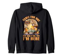 Table for one make it two I'm here Sudadera con Capucha