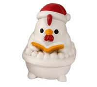 Table Lamp - Led Night Light Plug in | Resin Collectible Figurine Light, Creative Decorative Reading Lamp with Warm Glow Perfect for Book Lovers Home Bedroom Use