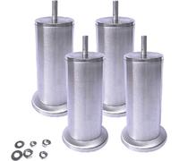 Table Legs,Furniture Support Leg, 2pcs Metal Legs For Furniture,Brushed Stainless Steel Cabinet Coffee Table TV Stand Dresser Legs,Replacement Sofa Feet,Bathroom Cabinet Support Legs,for Glass Table,C