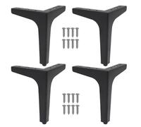 Table Legs Metal, Heavy Duty Angled Furniture Legs with Triangular Support Design, Stable Base Replacement for Dining Tables, Kitchen Counters, Home Offices, Family Room, Workshop