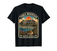 Table Mountain South Africa Vintage Luna de Miel en Ciudad del Cabo Camiseta