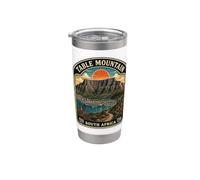Table Mountain South Africa Vintage Luna de miel en Ciudad del Cabo Vaso térmico de acero inoxidable de doble pared