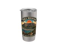 Table Mountain South Africa Vintage Luna de miel en Ciudad del Cabo Vaso térmico de acero inoxidable de doble pared