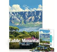 Table Mountain, Sudáfrica Rompecabezas de 1000 Piezas para Adolescentes Juguete de lógica Fuerte Mente Relajada Bordes definidos Sorpresa de cumpleaños 50x75cm