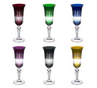 Table Passion - Estuche de 6 copas de champán 15 e cristal cortado