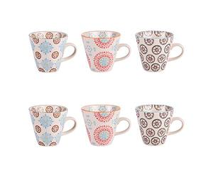 TABLE PASSION - Estuche de 6 tazas bohemias de 17 cl