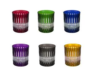 Table Passion - Estuche de 6 vasos de 32 e cristal cortado
