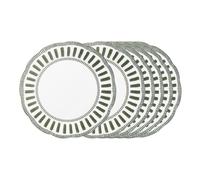 Table Passion - Plato plano Napoli verde 27 cm (lote de 6)