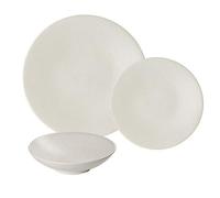 Table Passion - Vajilla para platos de porcelana (18 piezas), color blanco