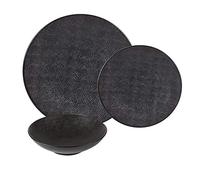 Table Passion - Vajilla Vesuvio negro 18 piezas