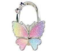 Table Purse Holder Non-Slip Butterfly Shape Foldable - Portable Desk Hanger
