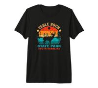 Table Rock State Park Carolina del Sur EE.UU. Retro Atardecer Camiseta Premium