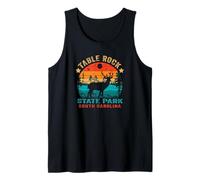 Table Rock State Park Carolina del Sur EE.UU. Retro Atardecer Camiseta sin Mangas