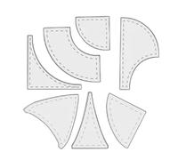 Table Runner Quilting Ruler Kit - 7piece Template Sewing Ruler | Template QuiltingRuler Kit | Rulers | Table Flag QuiltingRuler | Acrylic Quilt Rulers Set QuiltingTemplate