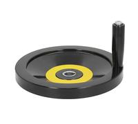 Table Saw Handwheel 250mm | 22mm Center Hole with Revolving Handle | Universal Handwheel for Lathe/Milling Machine/Grinder | Sturdy Engineering Plastic Construction