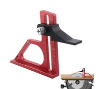 Table Saw Height Gauge, Depth Height Measuring Tool, Easy Read Scale, Aluminum Alloy Precision-Machined for Furniture Making Carpentry Workshop, 5.43x0.59x3.54 pulgadas