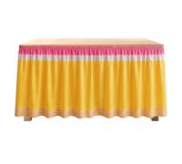 Table Skirt for Classroom - Reusable Pencil Design | Back To School Decor