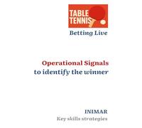 TABLE TENNIS Betting live: Operational Signals to identify the winner