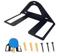Table Tennis Paddle Holder - Wall Mounted Pong Paddle Holder, Ball Storage Rack | Racket Display Stand For 4 Bats & Balls | Professional Sports Storage For Game Rooms & Garages