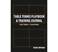 Table Tennis Practice & Strategy Notebook Left Dual Tables & Right Lined: A5 100 Pages For Match Analysis, Serve & Rally Tactics