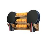 Table Tennis Racket Organizer - Compact Stable Design Racket Mount Rack | Paddle Display Holder - For Table Tennis Accessories Wall Door Mount Space Saving Storage Solution Home Gym Table Tennis