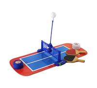 Table Tennis Set, Score Game Toy, ABS Sturdy Material, Interactive Parent Child Play, Skill Development Use, Ideal for Home, Travel, 13.78x10.43x2.24 Inches, Multicolor, 1 Set