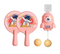 Table Tennis Trainer - Hanging Paddle Exerciser Set, Doorway Indoor Practice Kit with Sturdy Retractable Hooks, Adjustable Height Pong Gear, Ideal for Kids Solo Training Workplaces