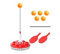 Table Tennis Training Devices - Home Self-Training Elastic Soft Shaft Table Tennis Paddles Set, Pong Trainer Device Practice Kit, Children/Parent-Child Tables Tenniss Trainings Kit Safe
