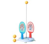 Table Tennis Training Kit - Interactive Racket Set, Elastic Rod | Pong Training for Indoor Outdoor Exercise, School, Office, Gym, Home, Beginners