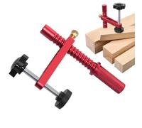 Table Top Hold, Pressure Plate Clamp, Adjustable Welding Grip, Secure Positioning, Sturdy Aluminum Build, 1 Piece, 19 To 20 mm, Red, Ideal for Workbench Stability