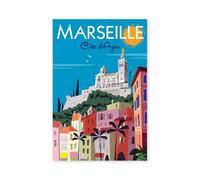 Tableau dessin vintage marseille