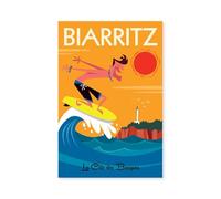 Tableau surf à biarritz