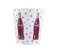 Tablecraft Coca-Cola - Tazas de bocadillos "Contorno de botella", 9 onzas, paquete de 4