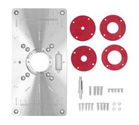 Tablero abatible para máquina de grabado de carpintería, juego de placas de inserción de mesa para fresadora de madera eléctrica, tablero abatible de aleación de aluminio con