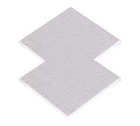 Tablero aislante de fibra cerámica, 2 piezas 300x300 mm, resistente al calor ignífugo, for hornos pizza, estufas leña, forjas(Espesor 20 mm)(Thickness 10mm)