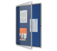 Tablero Avisos Cerradura Premium Plus Azul De Fieltro NOBO 9xA4 1902556