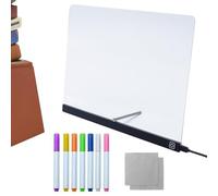 Tablero Borrable Acrílico Con Luz | Pizarra Luminosa Para Dibujar | Tablero Acrílico Reutilizable Con Luz Para Escribir, Dibujar, Colorear Y Bocetos
