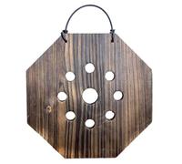 Tablero colgante de helecho de madera carbonizada, macetero montado en la pared para jardín vertical, macetero colgante de pared, fácil instalación, tablero de montaje de helecho cuerno de ciervo de