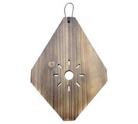 Tablero colgante de helecho de madera carbonizada, macetero montado en la pared para jardín vertical, macetero colgante de pared, fácil instalación, tablero de montaje de helecho cuerno de ciervo de