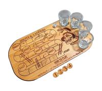 Tablero con escalera para beber: juego clásico de escalada y caída, pantalla de mesa compacta, guía de posición del vaso de chupito, atractiva experiencia de desafío social de cola larga | Divertida a