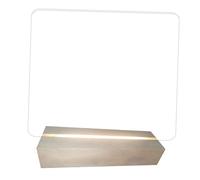 Tablero con luz LED, base de madera, tablero de mensajes de borrado en , tablero de notas con luz, tablero iluminado para niños, tablero de escritura creativo, tablero de dibujo iluminado, tablero