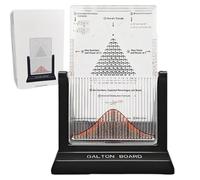Tablero Dalton/Tablero Galton, Herramienta de demostración de experimentos de física de distribución Normal, Modelo Interactivo de Curva de Campana, con 2800 Cuentas metálicas