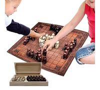 Tablero De -3D Juego Weykinger-Schach con Figuras Vikingas | Estrategia Asimétrica, La Corte Europea para Niños Y Adultos, Fiesta, D