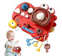 Tablero de actividad sensorial, juguete del volante - Fingir jugar juguete para conducir,Herramientas de educación temprana, juegos de habilidades motoras finas para el hogar, viajes, jardín de infant