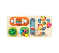 Tablero de Actividades de Madera, Juguete de Rompecabezas Inteligente, Regalos Navideños, Desarrollo de La Motricidad Fina.