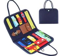 Tablero de actividades, juguete Montessori Busy Board con varias hebillas y cierres como juguete sensorial para bebés a partir de 1 año